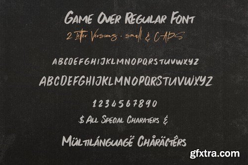 Game Over Brush & SVG Font