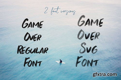 Game Over Brush & SVG Font