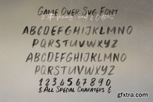 Game Over Brush & SVG Font