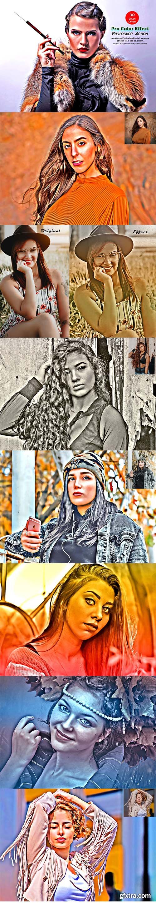 CreativeMarket - Pro Color Effect Photoshop Action 5521924