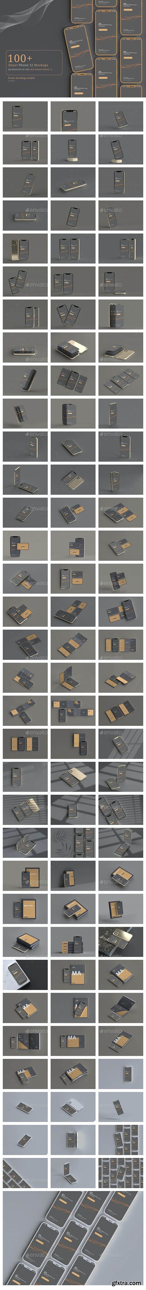 GraphicRiver - 100 Smart Phone 12 Mockup Bundle 29183061