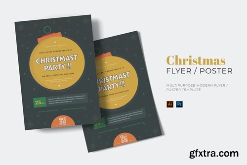 Chrismast Party Events Flyer