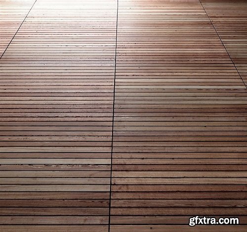 Teak Floor, Worn Out (PBR)