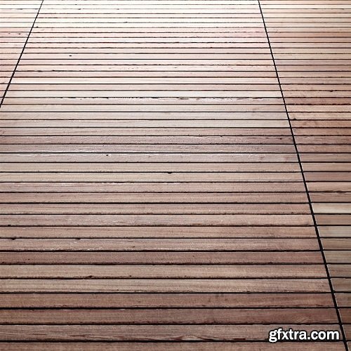 Teak Floor, Worn Out (PBR)