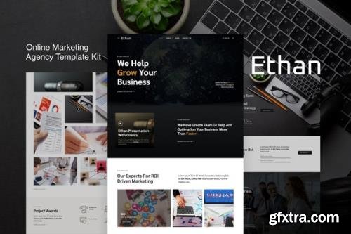 ThemeForest - Ethan v1.0.0 - Online Marketing Agency Elementor Template Kit - 29797992