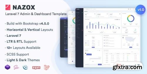 ThemeForest - Nazox v1.0.0 - Laravel Admin & Dashboard Template - 27613062