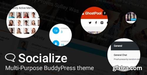 ThemeForest - Socialize v2.40.2 -Multi-Purpose BuddyPress Theme - 12897637