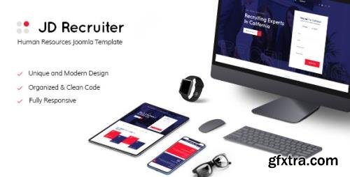 ThemeForest - JD Recruiter v1.1 - HR Consulting & Staffing Agency Joomla Template - 24086109