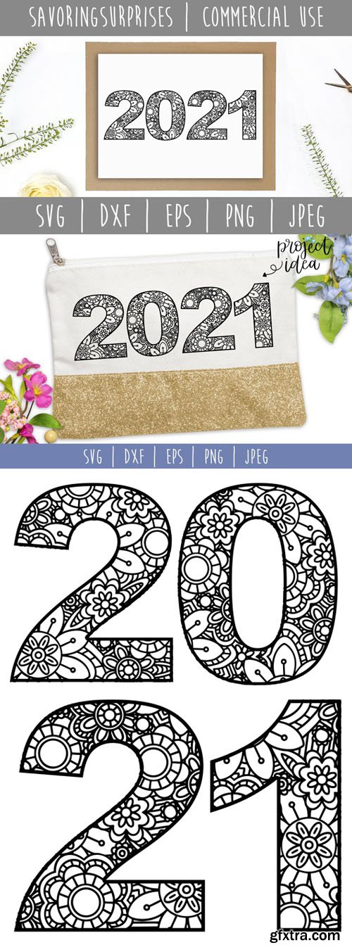 2021 Mandala Texture in Vector