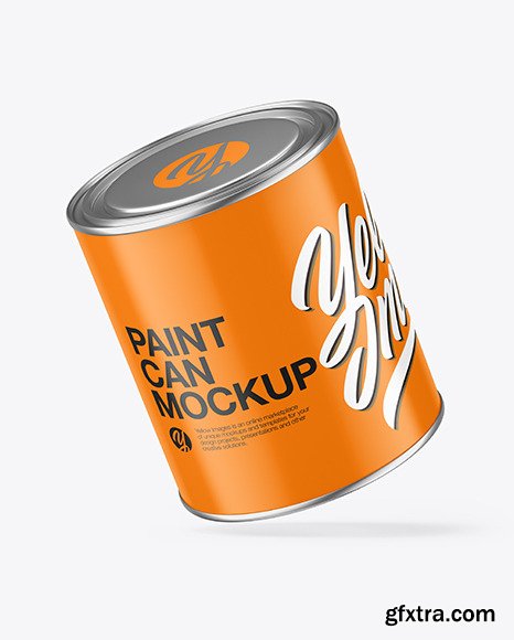 Matte Paint Can Mockup 72855