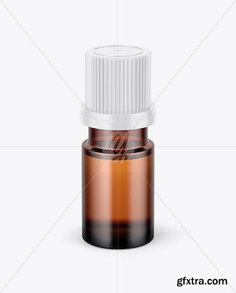 Small Amber Glass Bottle Mockup 72851