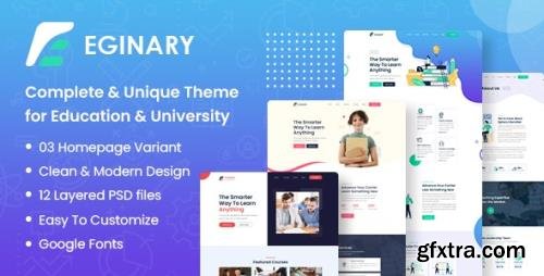 Eginary - Online Education PSD Template 29429020