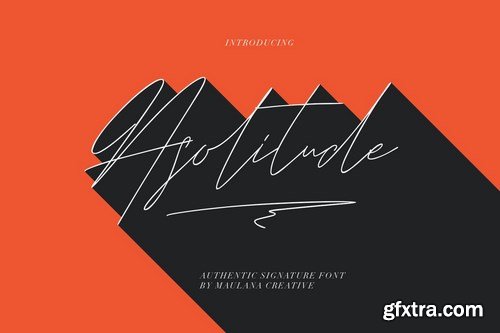 Asolitude Authentic Signature Font