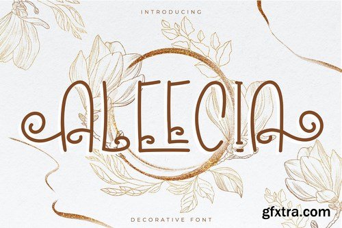 Aleecia Decorative Font