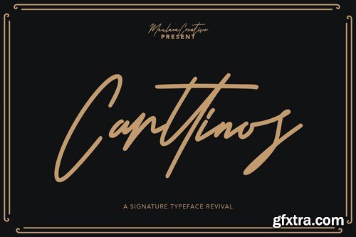 Carttinos Signature Typeface