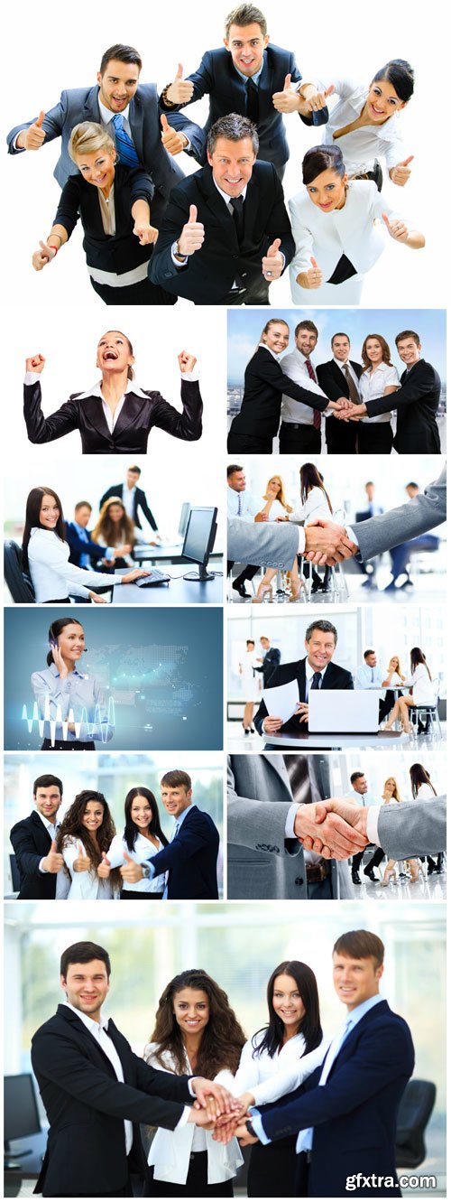 Group of business people, business concept stock photo