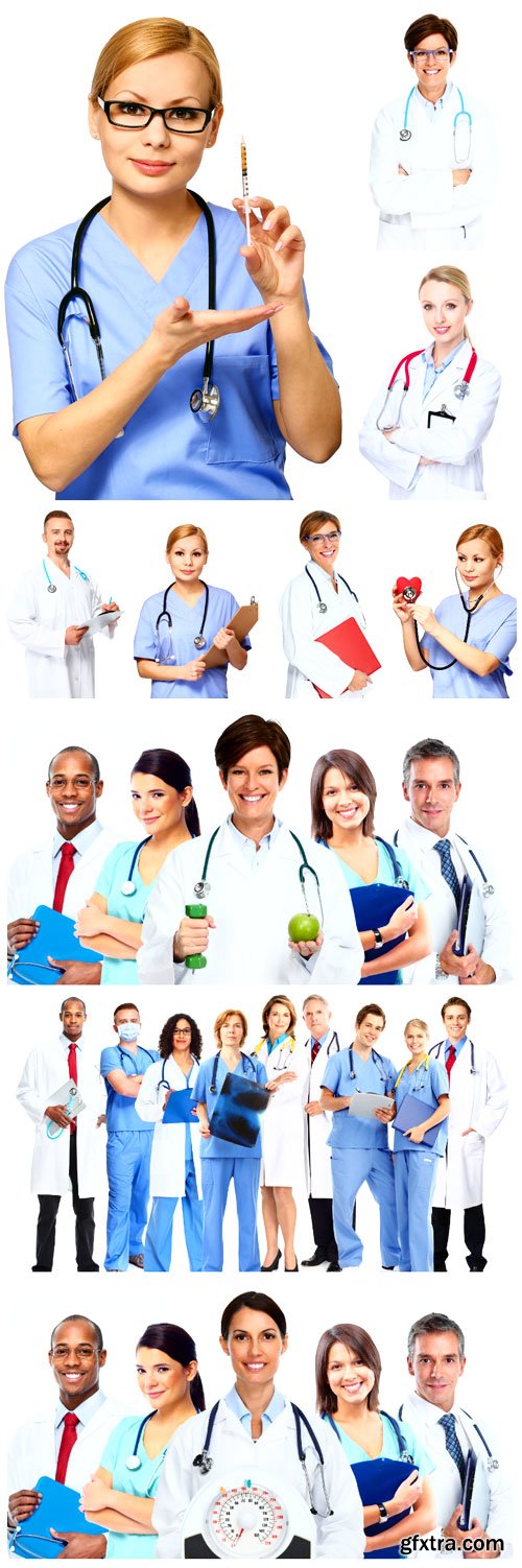 Group of doctors stock photo