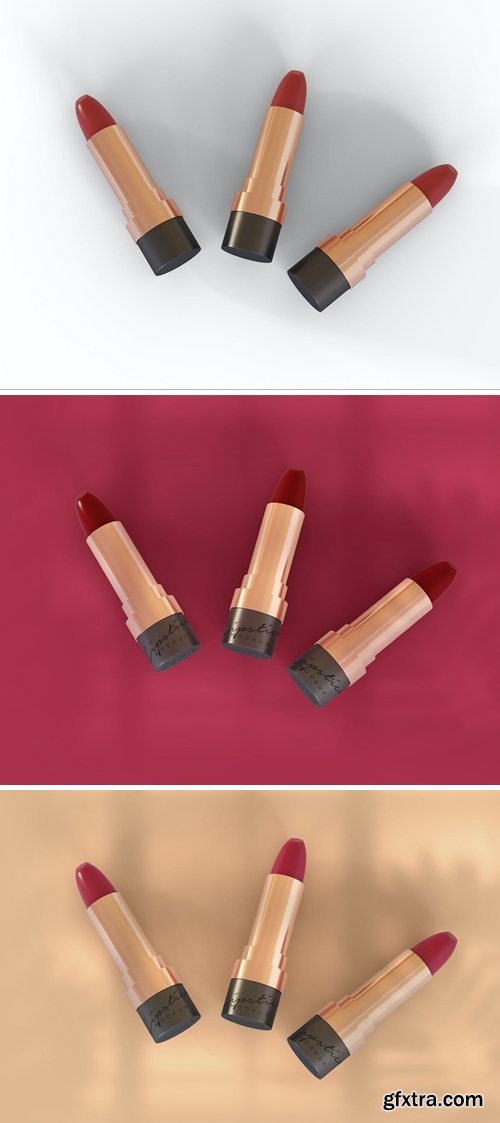 Cosmetic Lipsticks Mockup