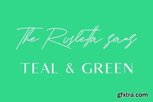 Rosletta Signature Font Duo Extra Swash