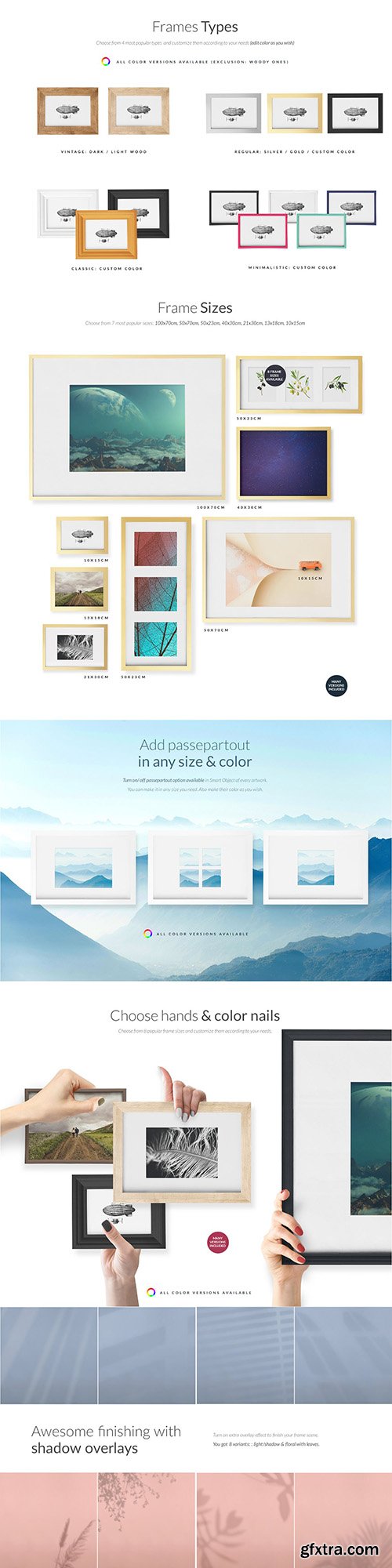 CreativeMarket - The Frames vol.2 Mock-ups Set 5580371