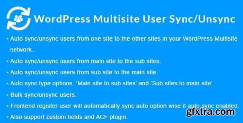 CodeCanyon - WordPress Multisite User Sync/Unsync v1.5.0 - 19660623 - NULLED