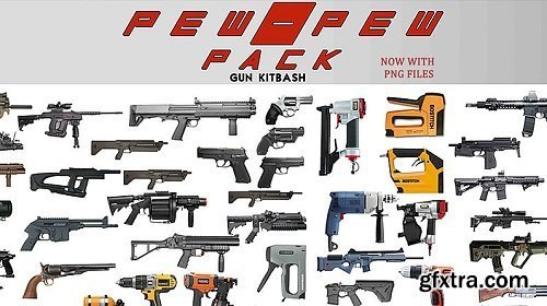 Gumroad - Pew Pew pack 1 (80 gun kitbash set)