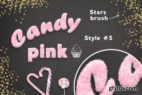 CreativeMarket - Fanсy Pink Fur Photoshop Effect 5611085