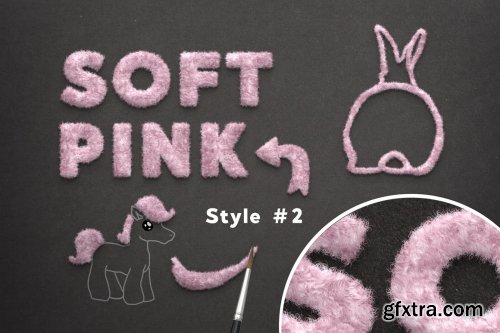 CreativeMarket - Fanсy Pink Fur Photoshop Effect 5611085