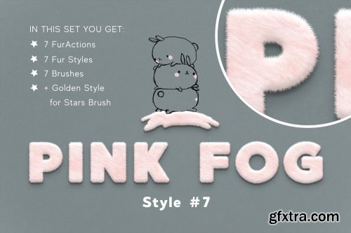 CreativeMarket - Fanсy Pink Fur Photoshop Effect 5611085