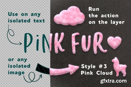 CreativeMarket - Fanсy Pink Fur Photoshop Effect 5611085