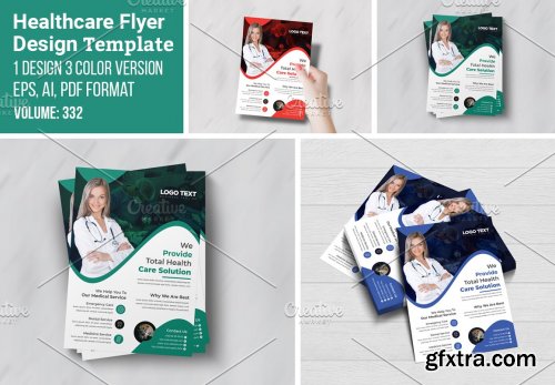 CreativeMarket - Health Care Services Flyer Template 5546961