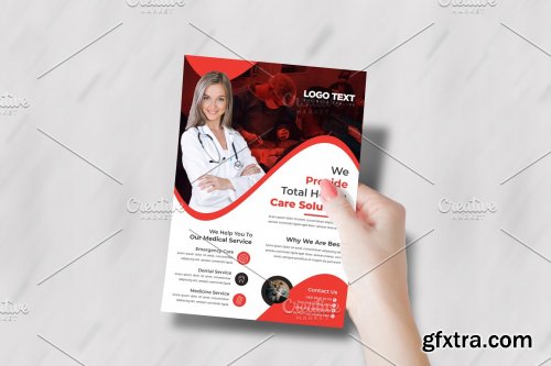 CreativeMarket - Health Care Services Flyer Template 5546961