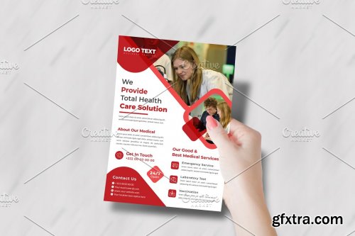 CreativeMarket - Health Care Solution Flyer Design 5547165