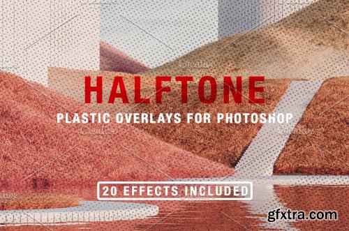 CreativeMarket - Halftone + Plastic Overlays 5598574