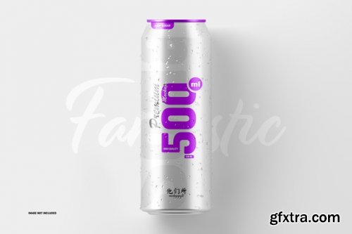 500ml soda cans mockup