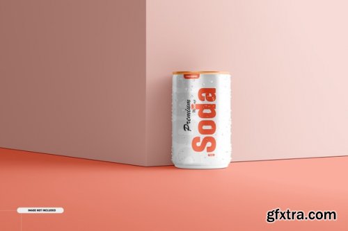 150ml soda can mockup