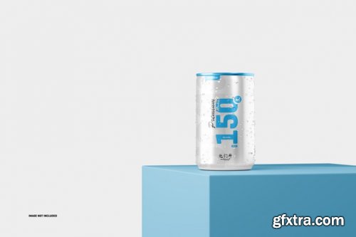 150ml soda can mockup