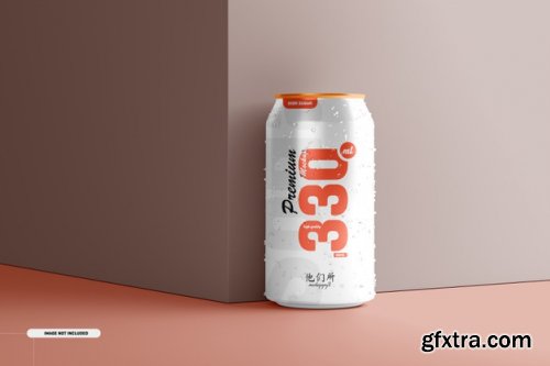 330ml soda cans mockup