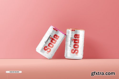 150ml soda can mockup