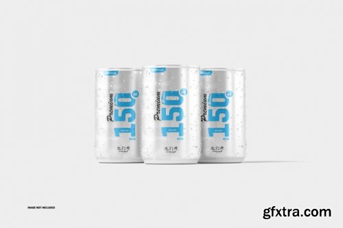 150ml soda can mockup