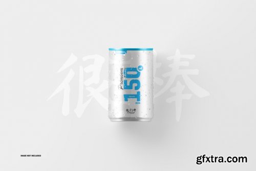 150ml soda can mockup