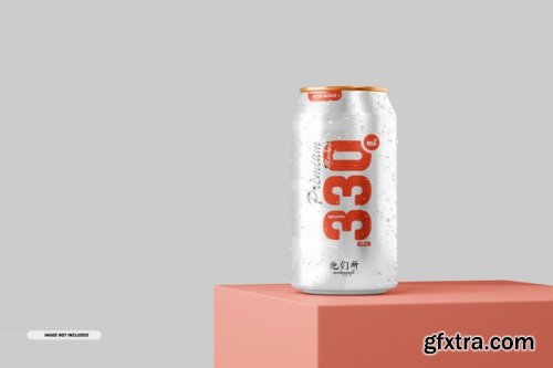 330ml soda cans mockup