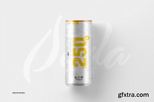 250ml soda cans mockup