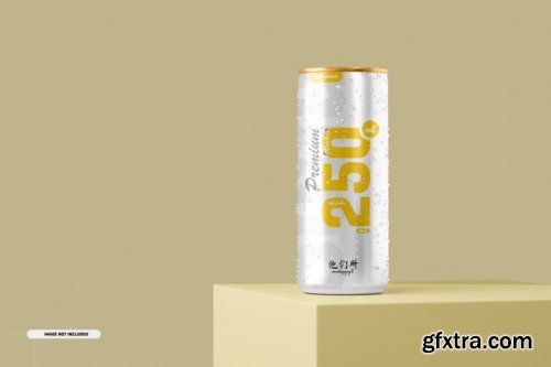 250ml soda cans mockup