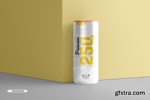 250ml soda cans mockup