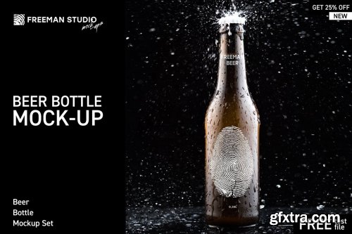 CreativeMarket - Beer Bottle Mock-Up Set 4476802