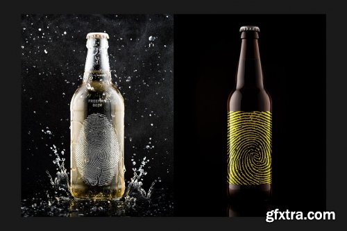 CreativeMarket - Beer Bottle Mock-Up Set 4476802