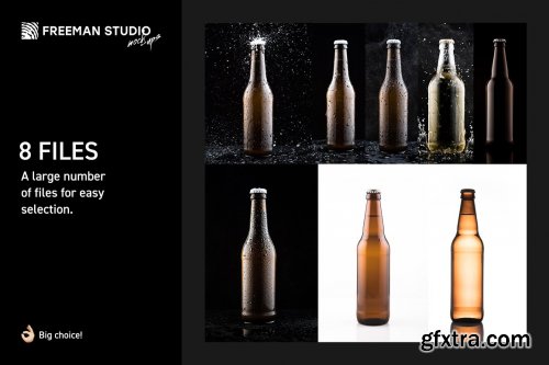 CreativeMarket - Beer Bottle Mock-Up Set 4476802