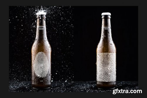 CreativeMarket - Beer Bottle Mock-Up Set 4476802