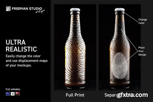 CreativeMarket - Beer Bottle Mock-Up Set 4476802